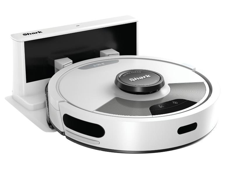 Weißer Saugroboter mit automatischer Ladestation, 2-in-1-Funktion