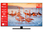 Ein 65 Zoll JVC 4K Ultra HD Fernseher mit Flamingos auf dem Bildschirm.