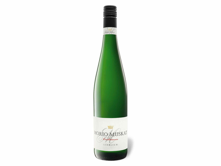 Gehe zu Vollbildansicht: Morio-Muskat Pfalz QbA lieblich, Weißwein 2021 - Bild 1