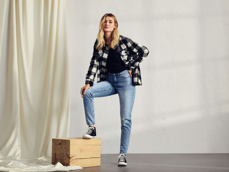 Gehe zu Vollbildansicht: esmara Damen Jeans, Mom Fit, im 5-Pocket-Style - Bild 8