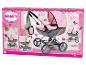 BAYER DESIGN Puppenwagen SMARTY in Pink und Grau mit Wickeltasche