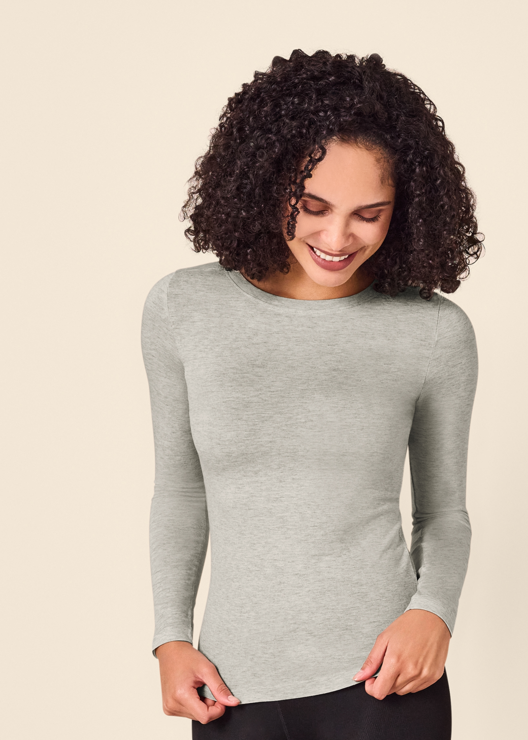 ESMARA® Damen Thermo-Unterziehshirt (Grau, S(36/38)) – Bild 2 von 4