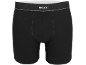 Schwarze Herren-Boxershorts mit elastischem Bund und weißem Logo