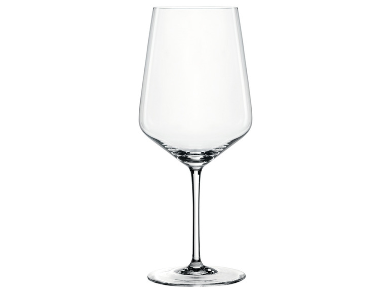 Ein klares Glas für Weißwein.