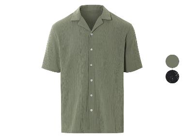 LIVERGY® Herren Resortshirt, mit durchgehender Knopfleiste
