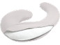 Ergonomisches Seitenschläferkissen mit abnehmbarem Bezug mit Reißverschluss