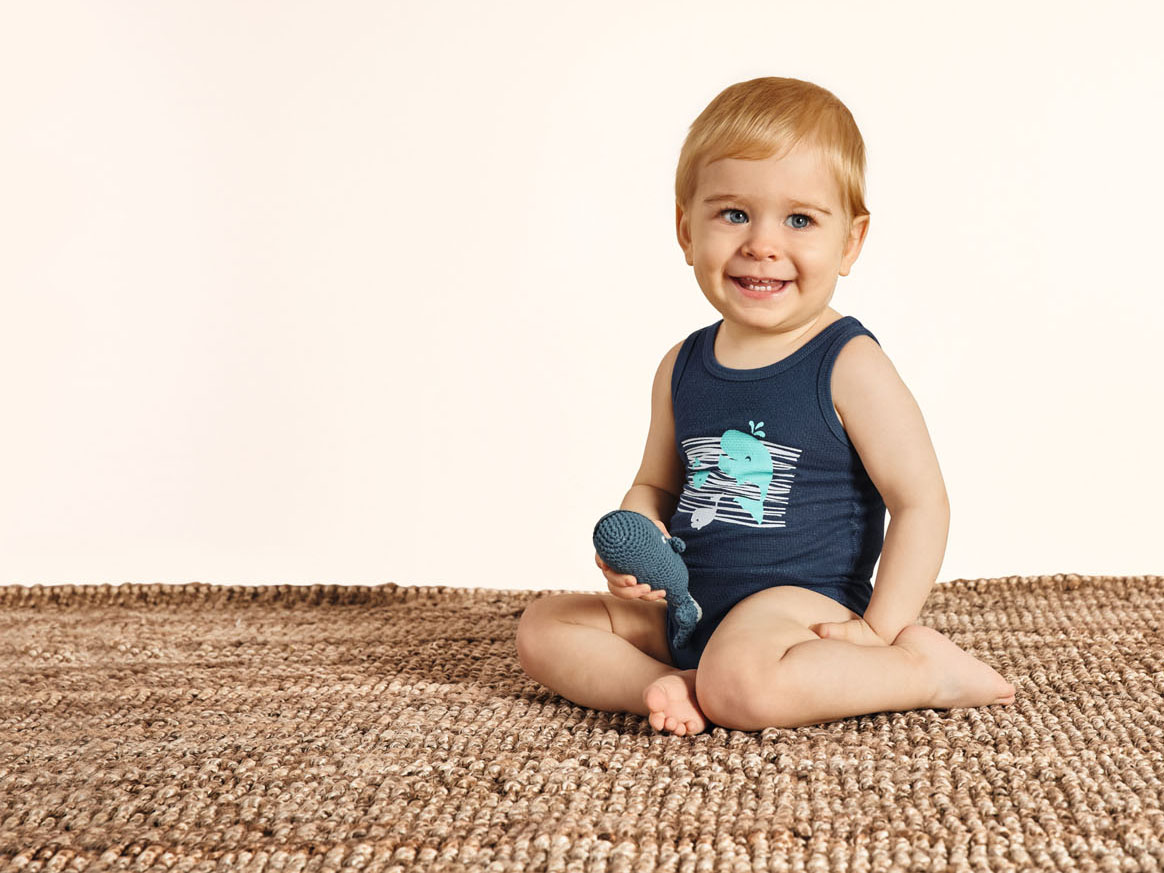 LUPILU® Baby Bodies (türkis/navy, 50/56) – Bild 2 von 4