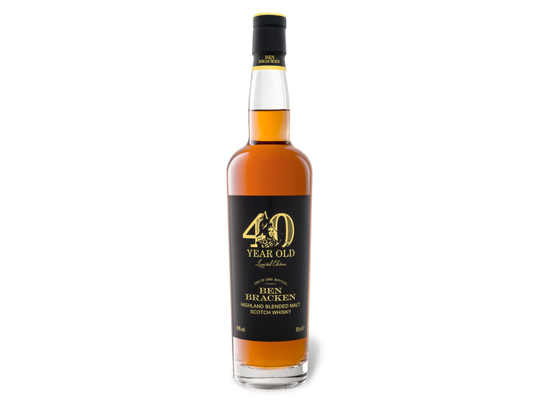 Gehe zu Vollbildansicht: Ben Bracken Highland Blended Malt Scotch Whisky 40 Jahre mit Geschenkbox 43% Vol - Bild 2