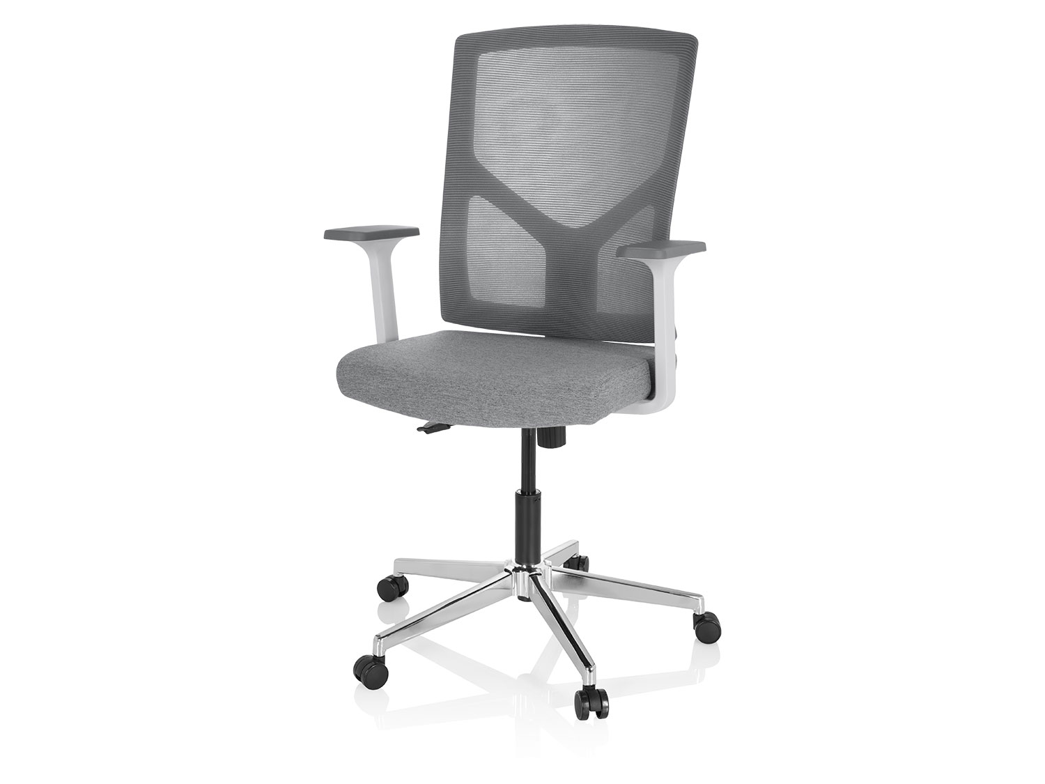 hjh OFFICE Bürostuhl / Drehstuhl BRETON BASE (Grau) | 04064323014676