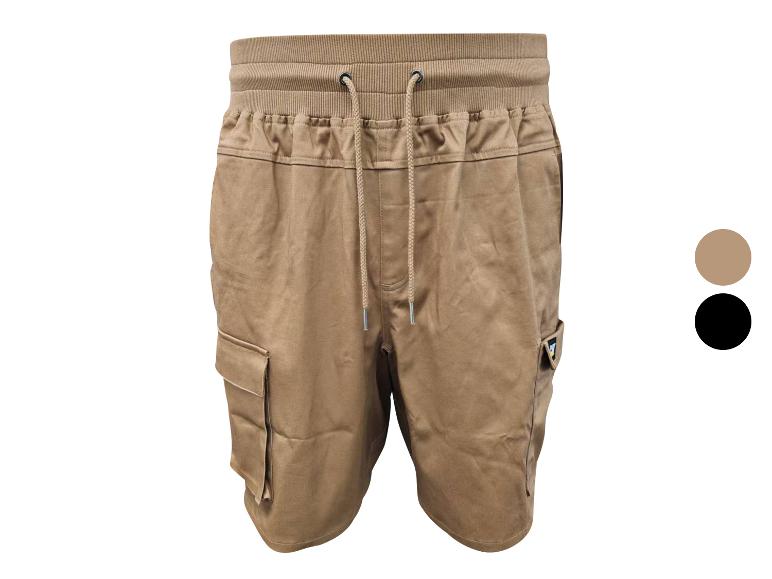 Herren-Shorts in Braun mit Kordelzug und Seitentaschen