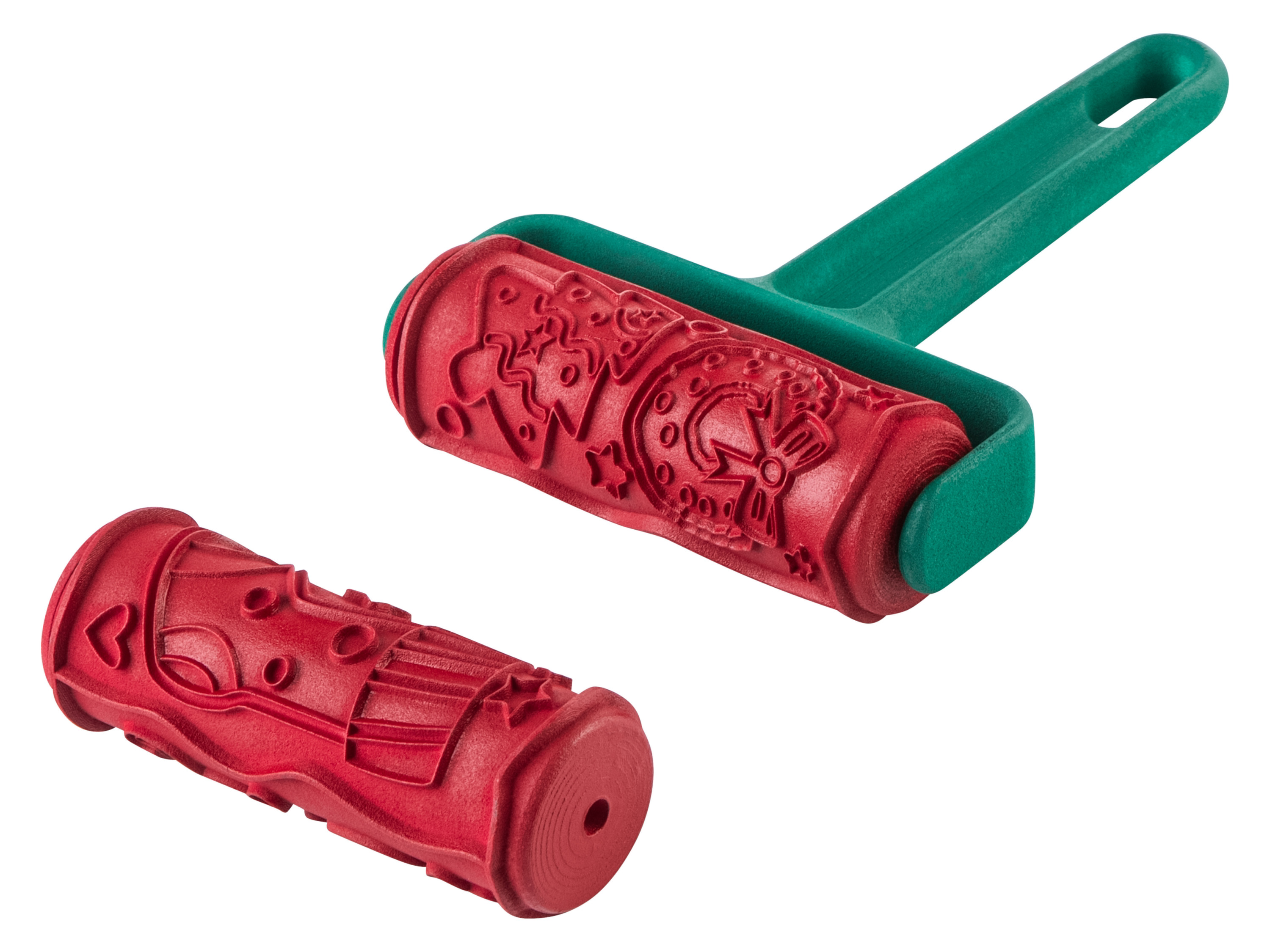 LIVARNO home Teigroller (Spekulatiusroller mit Motiv)““ | Griff: ca. 17 x 11,5 x 2,2 cm L x B x H Verpackung aufbewahren, enthält wichtige Informationen Material Buchenholz, Kunststoff Maße Spekulatiusroller: Rolle: je ca. Ø 3,7 x B 10 cm, Griff: ca. L 17 x B 11,5 x H 2,2 cm