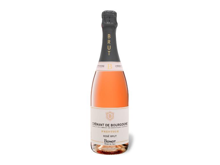 Flasche Bonot Crémant de Bourgogne Prestige Brut Rosé-Sekt.
