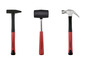 Drei Parkside Hämmer: ein Hammer, ein Gummihammer und ein Hammer mit Krallen.