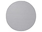 Runde Spielmatte mit grauen und weißen Streifen.