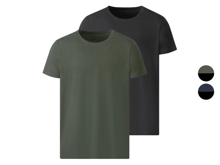 Gehe zu Vollbildansicht: LIVERGY Herren T-Shirts, 2 Stück, aus reiner Baumwolle - Bild 1