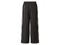 Schwarze Damen-Hose mit weitem Bein und elastischem Bund.
