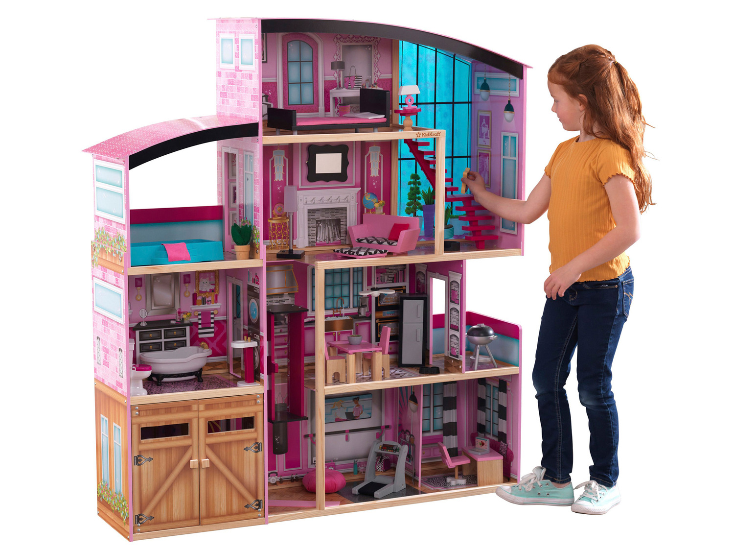 »Shimmer Mansion«, mit Räumen 8 KidKraft Puppenhaus