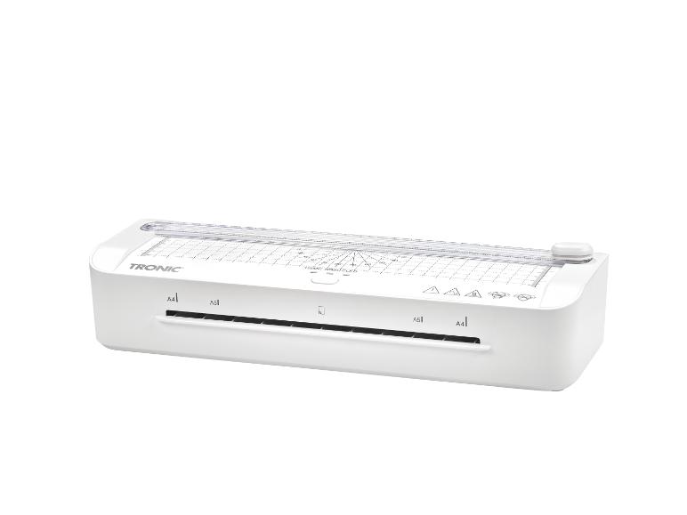 TRONIC Laminiergerät und Papierschneider in Weiß