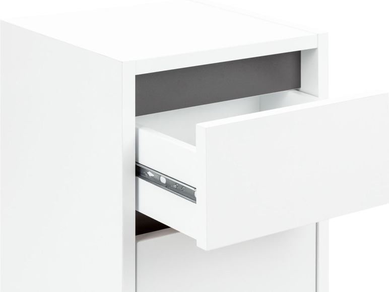 Gehe zu Vollbildansicht: LIVARNO home Bad-Seitenschrank, »Oslo«, mit einer Tür und einer Schublade, weiß - Bild 7
