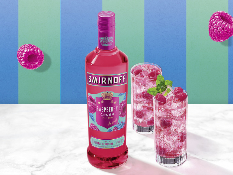 Gehe zu Vollbildansicht: Smirnoff Raspberry Crush Vodka 25% Vol - Bild 3