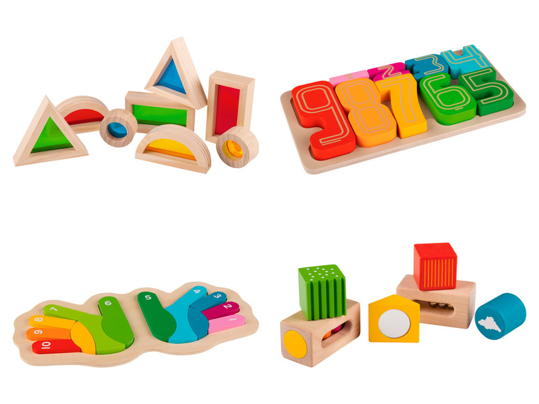Gehe zu Vollbildansicht: Playtive Echtholz-Lernspielzeug, nach Montessori-Art - Bild 1