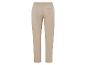 Beige Freizeithose mit elastischem Bund.
