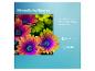 Bildschirm mit bunten Blumen, Text 'Filmreife Auflösung' und HDR10, QLED Logos.