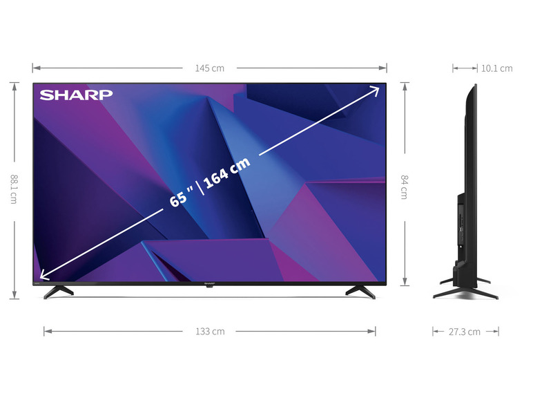 Gehe zu Vollbildansicht: Sharp 4k Ultra HD Android TV »65FN2EA«, 65 Zoll - Bild 7