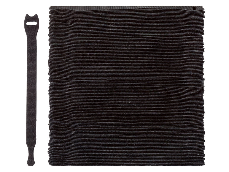 Ein Paket mit schwarzen Kabelbindern.