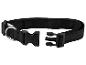 Schwarzes Hundehalsband mit Metallring und Kunststoffschnalle