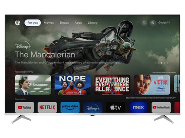 Sharp - 55 Zoll Fernseher »55GP6260« 4K ULTRA HD QLED Google TV 