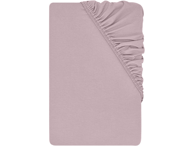 Rosa Jersey-Spannbettlaken
