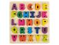 Buntes Holz-Alphabet-Puzzle für Kinder
