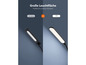 Zwei schwarze LED-Leselampen mit unterschiedlichen Leuchtmitteln.