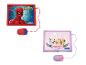 Zwei Spielzeug-Laptops für Kinder mit Mäusen: Spiderman und Disney Prinzessinnen.