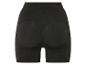 Schwarze, nahtlose Shapewear-Shorts.