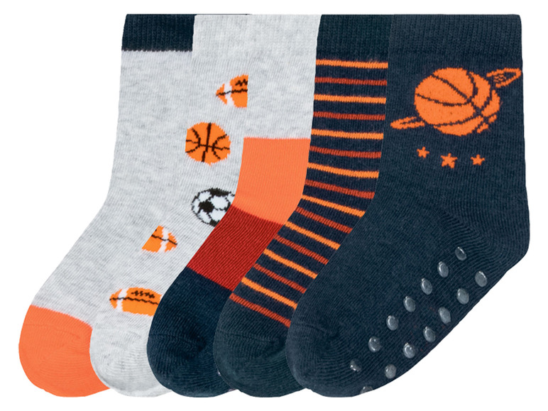 Gehe zu Vollbildansicht: lupilu® Kleinkinder Jungen Socken mit ABS-Noppern, 5 Paar - Bild 8