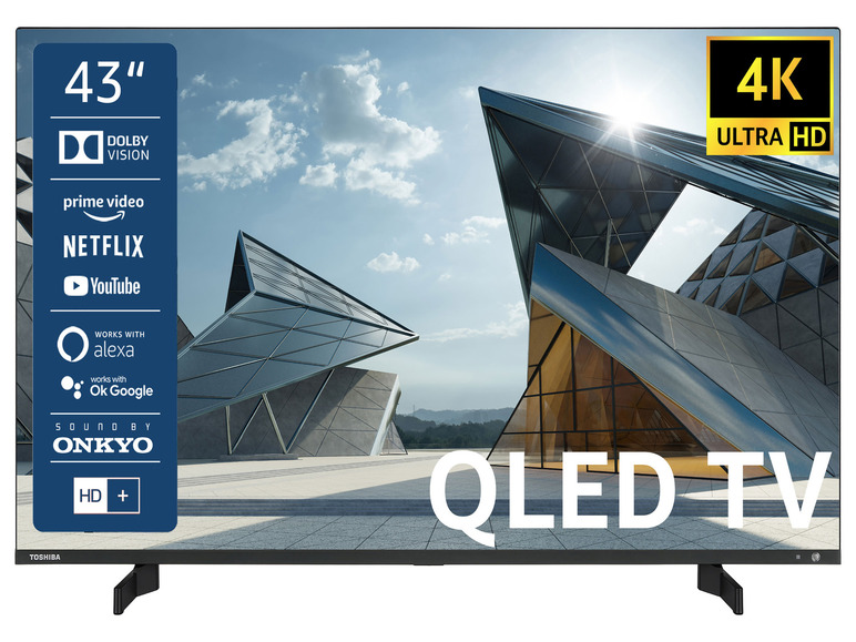 Gehe zu Vollbildansicht: TOSHIBA QLED Fernseher Smart TV 4K UHD inkl. 6 Monate HD+ »QL5D63DAY« - Bild 2