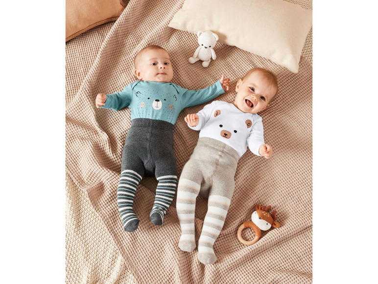 Gehe zu Vollbildansicht: lupilu® Baby Mädchen Bodies, 2 Stück, aus reiner Bio-Baumwolle - Bild 4