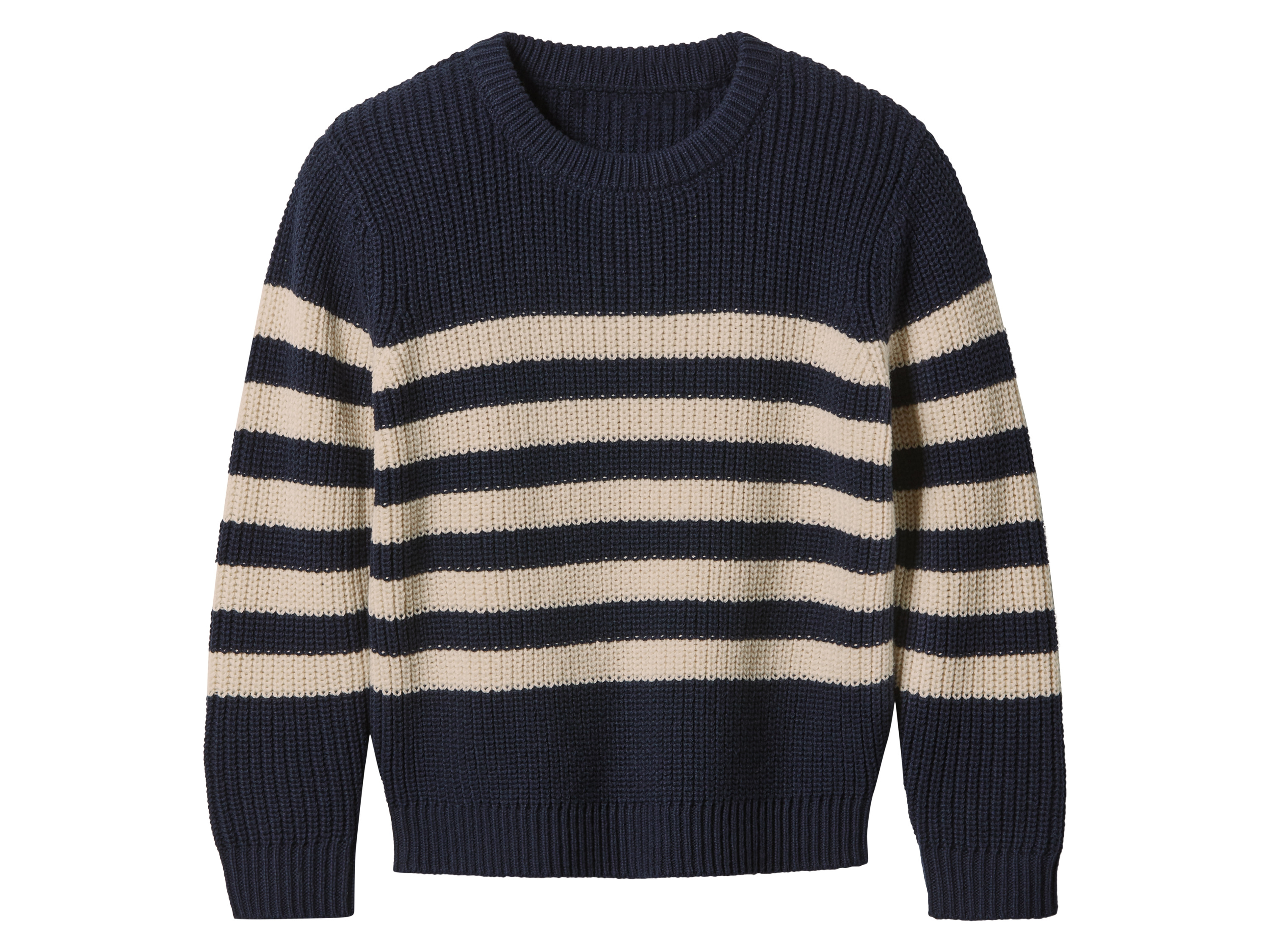 LUPILU® Kinder Strickpullover (navy/beige, 98/104)