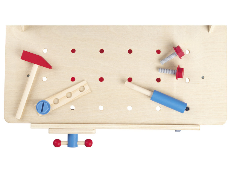Playtive Kinder Werkbank, aus Echtholz | Holzspielzeuge