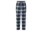ESMARA MEN Herren-Pyjamahose im blau-grauen Karo-Muster.