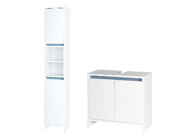 LIVARNO® Badezimmermöbel-Set »Oslo«: Bad-Hochschrank & Waschbeckenunterschrank