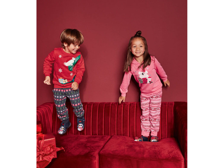 Gehe zu Vollbildansicht: lupilu Kleinkinder Mädchen Sweatanzug mit Weihnachtsmotiv - Bild 23