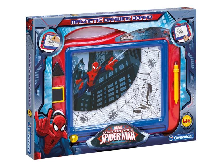 Ein magnetisches Zeichenbrett mit Spiderman-Motiv von Clementoni.
