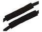 Zwei schwarze Bänder zum Binden