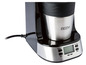 Ein schwarzes Beem Kaffeemaschine mit Thermoskanne und digitalem Display.