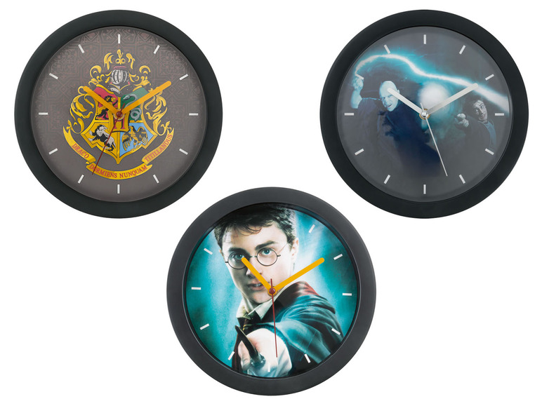 Gehe zu Vollbildansicht: MEBUS Harry Potter Quarz-Wanduhr, Ø 25,5 cm - Bild 1