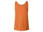 Einfaches orangefarbenes Tanktop, Rückansicht.