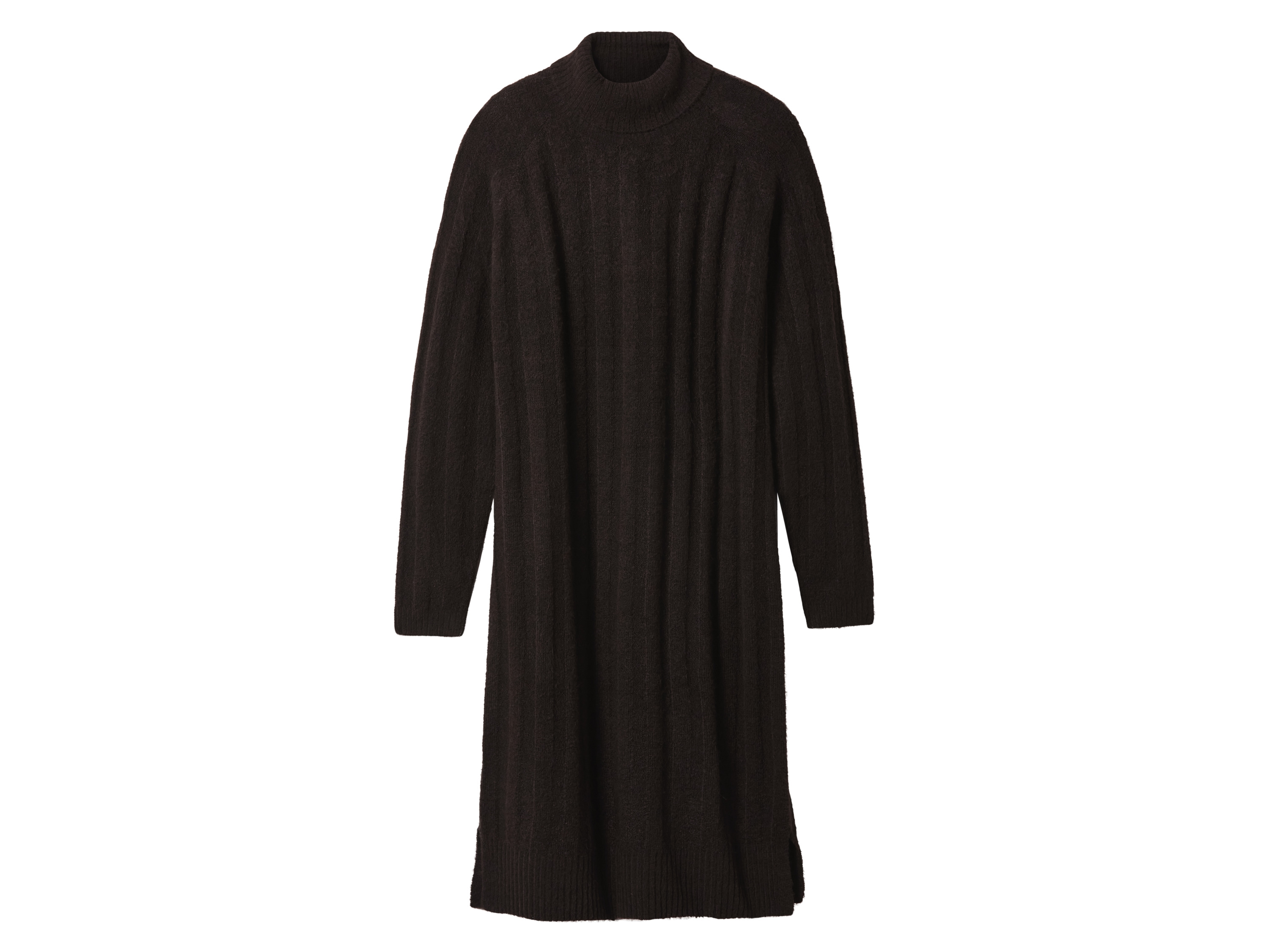 ESMARA® Damen Strickkleid (Braun, S(36/38))